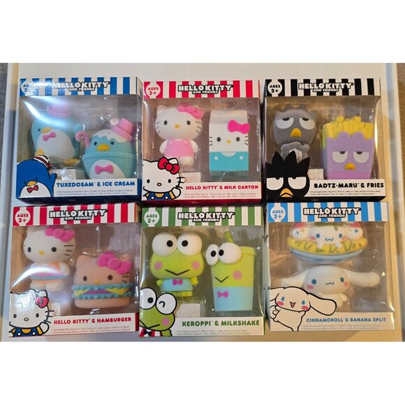 Set of 6 Hello Kitty & Friends Figurine Sets - Picture 1 of 7